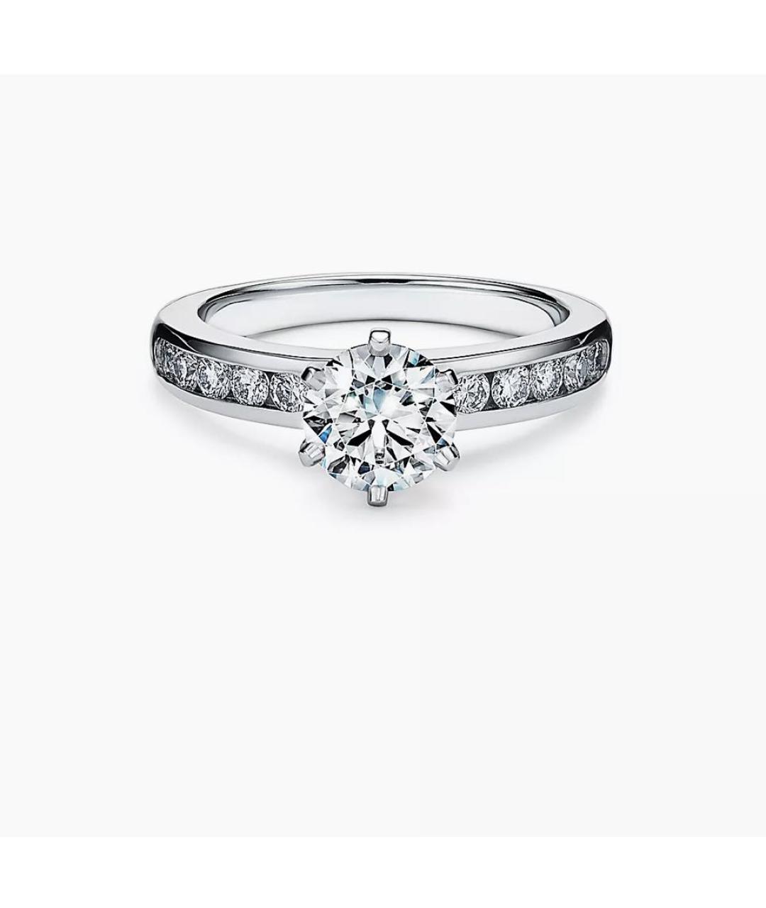 TIFFANY&CO Платиновое кольцо, фото 7