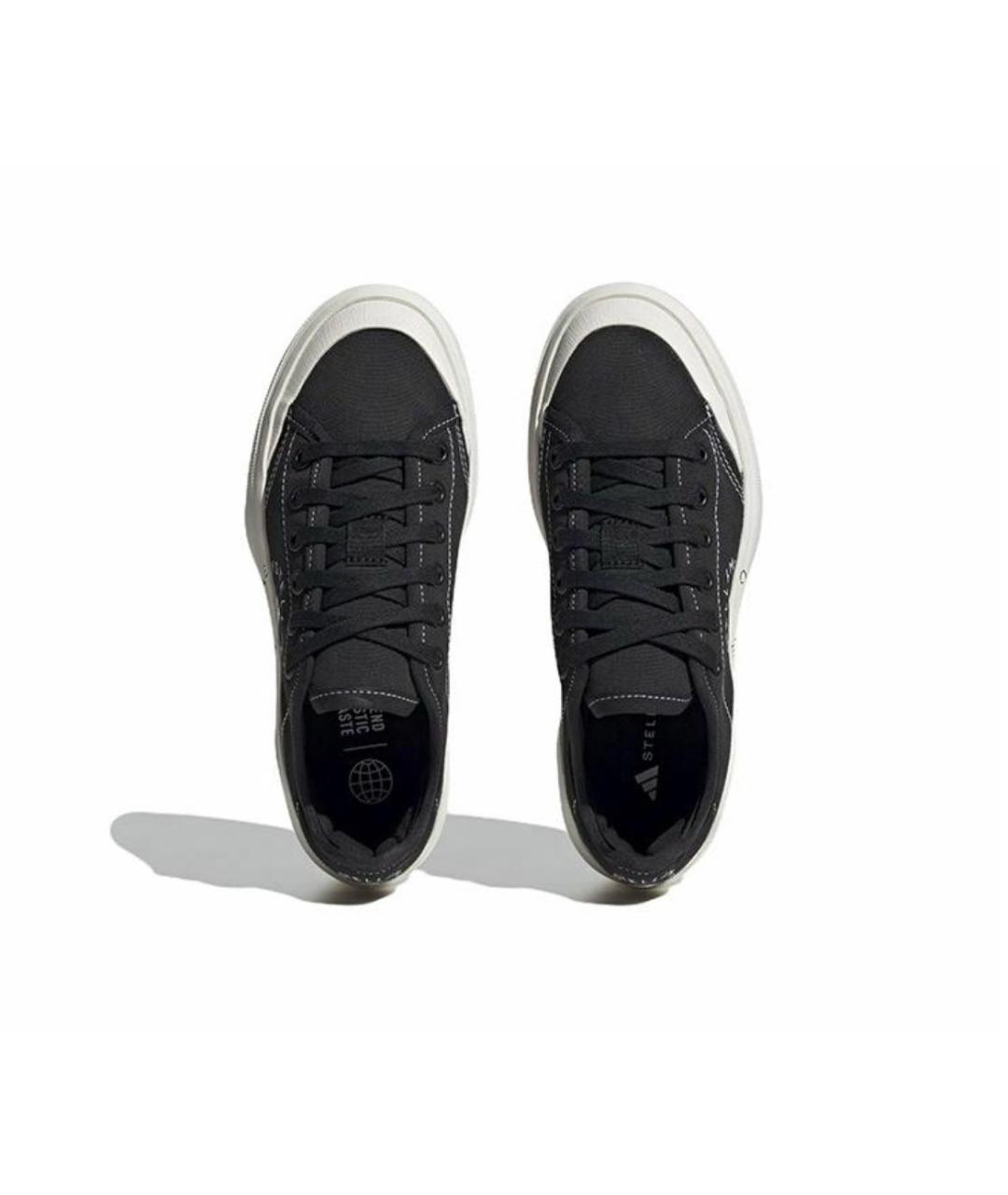 ADIDAS BY STELLA MCCARTNEY Черные текстильные кеды, фото 4