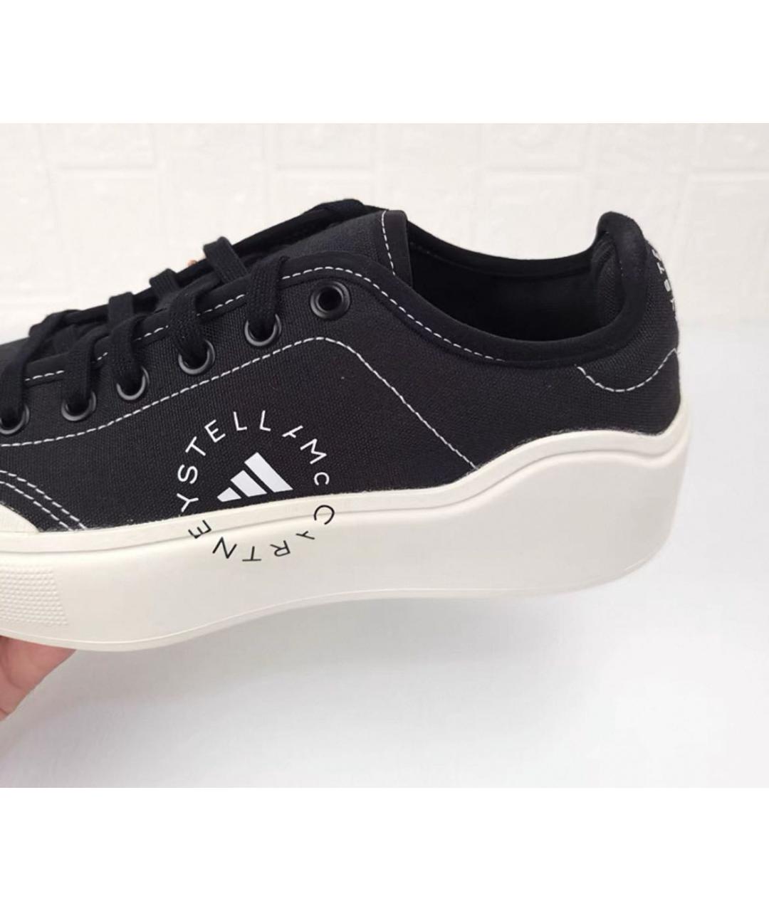 ADIDAS BY STELLA MCCARTNEY Черные текстильные кеды, фото 8
