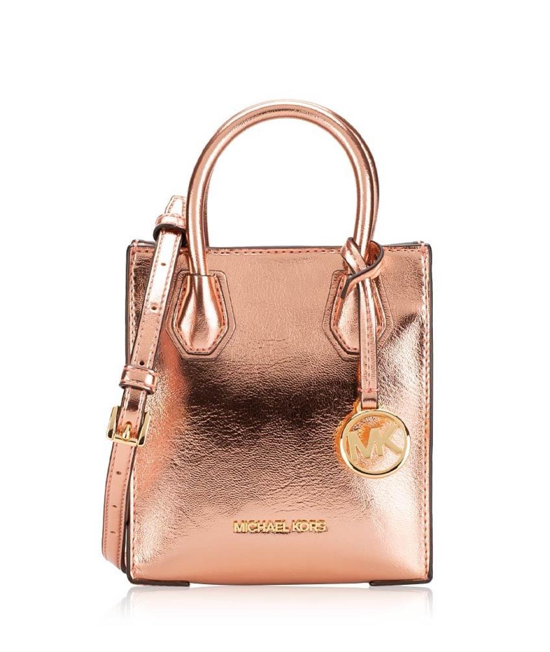 MICHAEL KORS Розовая кожаная сумка через плечо, фото 4