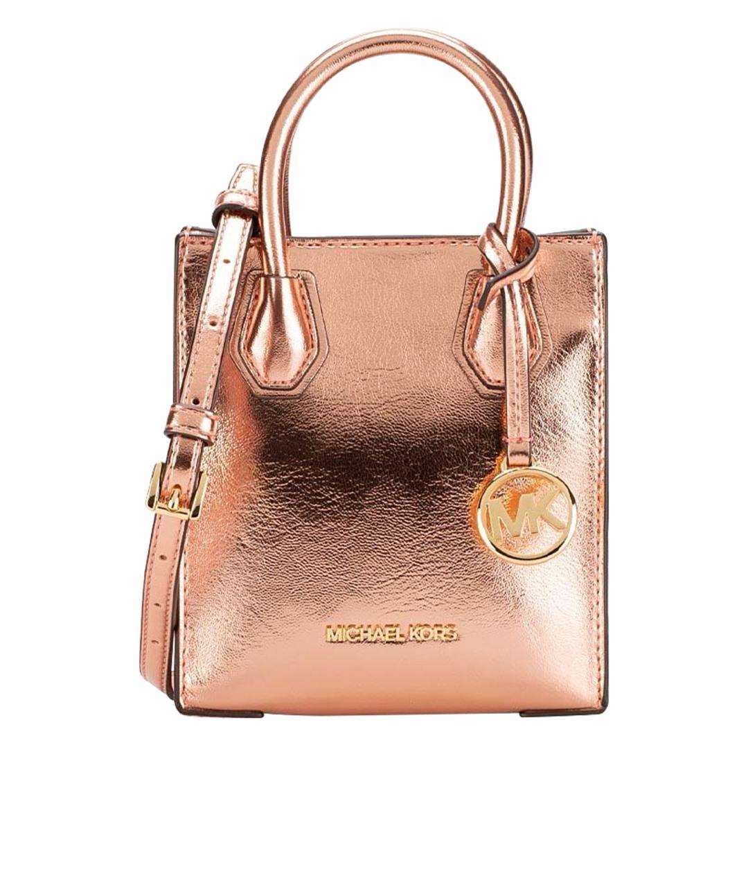 MICHAEL KORS Розовая кожаная сумка через плечо, фото 1