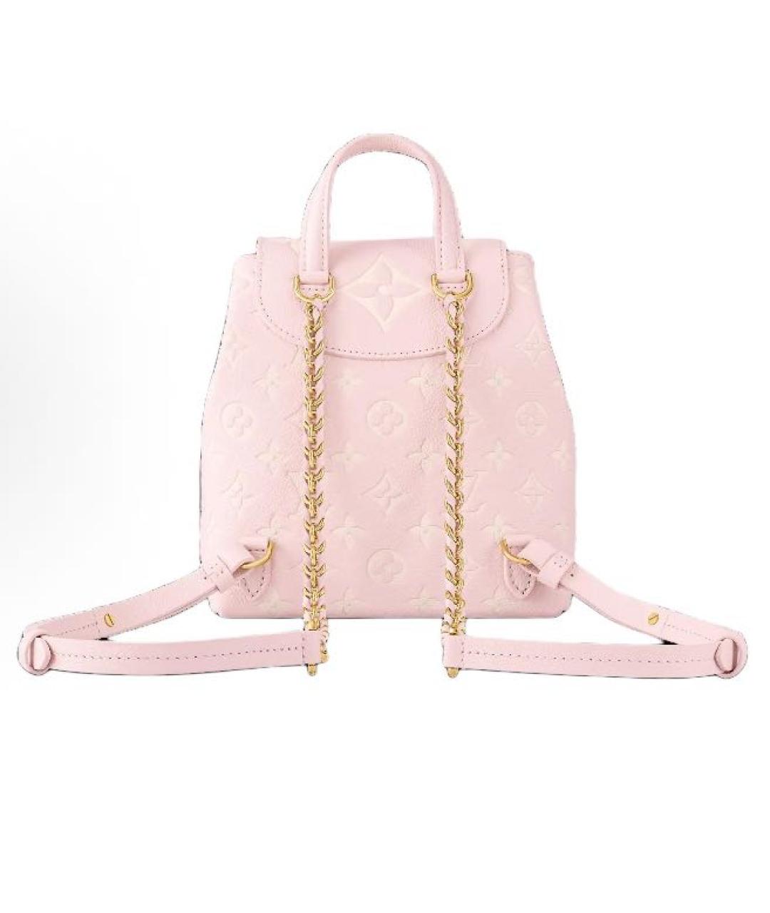 LOUIS VUITTON Розовый кожаный рюкзак, фото 3