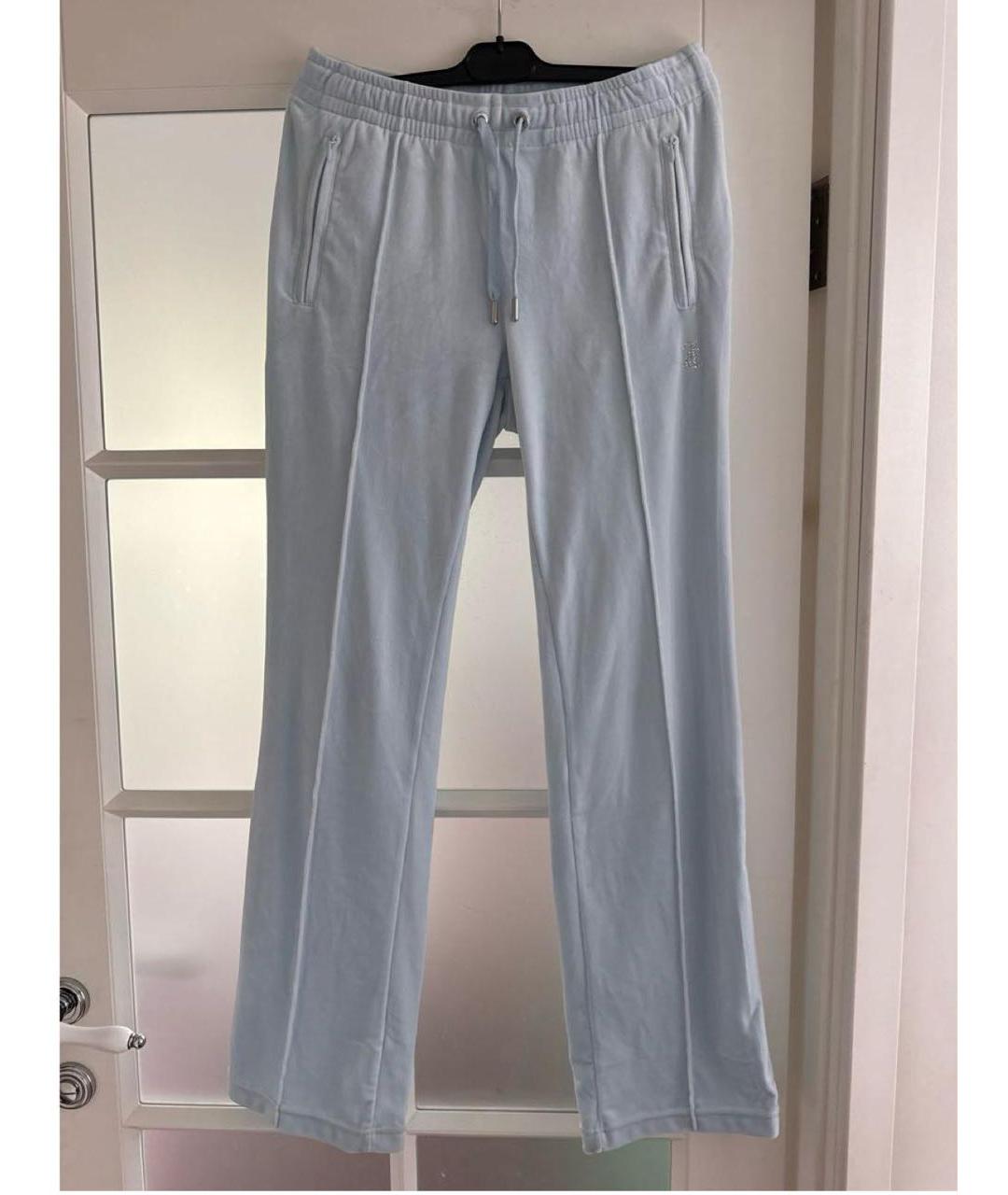 JUICY COUTURE Голубой велюровый спортивные костюмы, фото 2