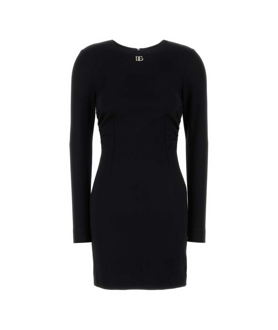DOLCE&GABBANA Черное полиамидовое платье, фото 1
