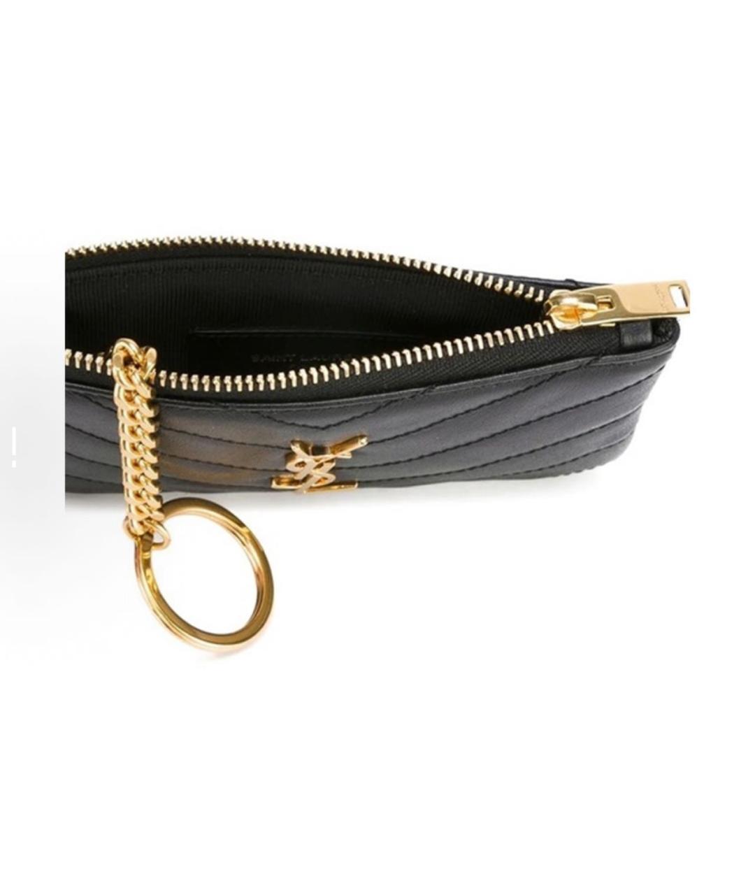 SAINT LAURENT Черная ключница, фото 5