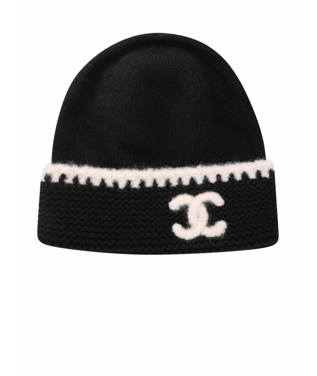 CHANEL Черная шапка, фото 1