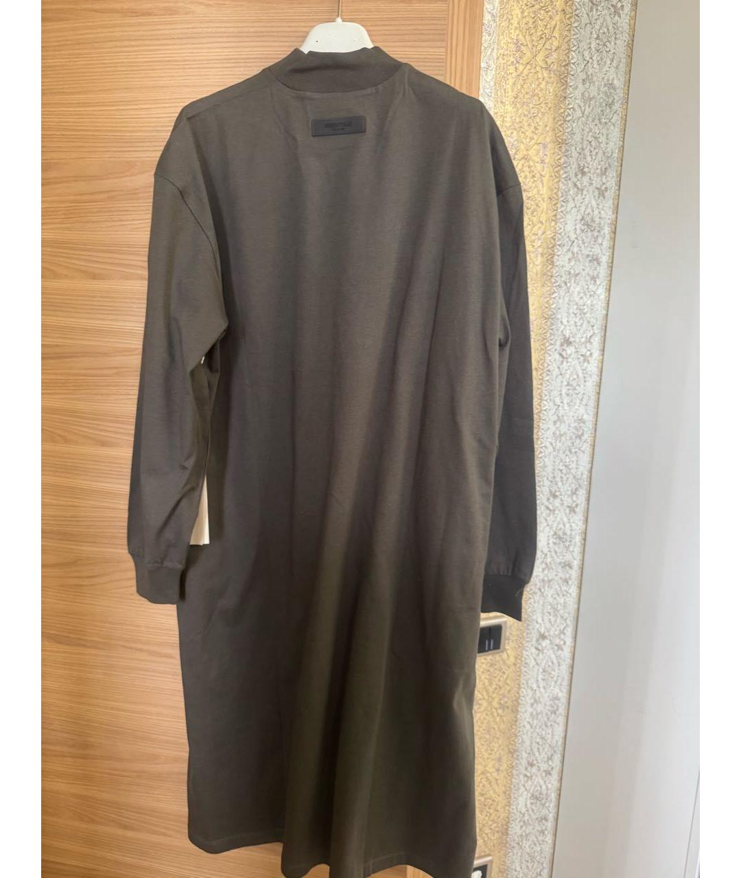 FEAR OF GOD ESSENTIALS Коричневое хлопковое повседневное платье, фото 5