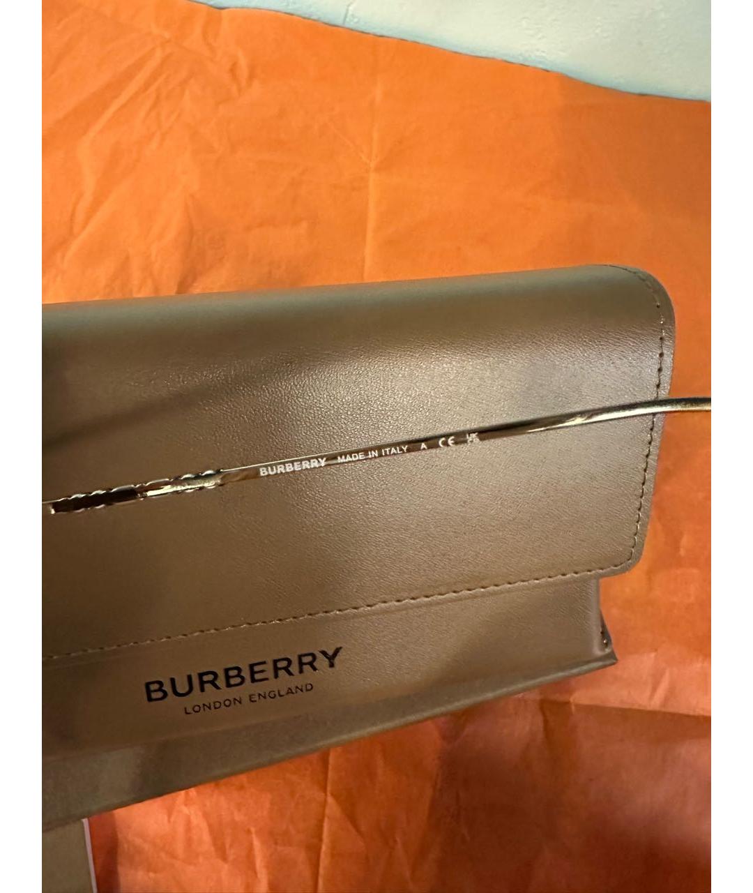 BURBERRY Серые металлические солнцезащитные очки, фото 7