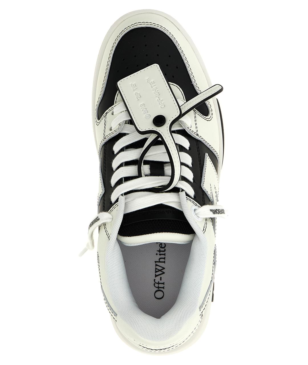 OFF-WHITE Белые кожаные кеды, фото 5