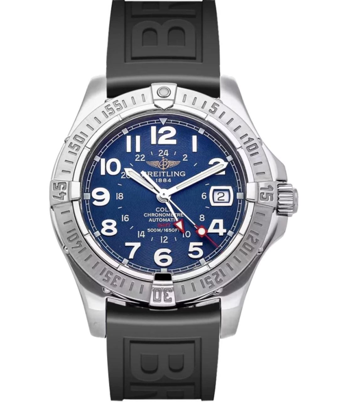 BREITLING Синие металлические часы, фото 2