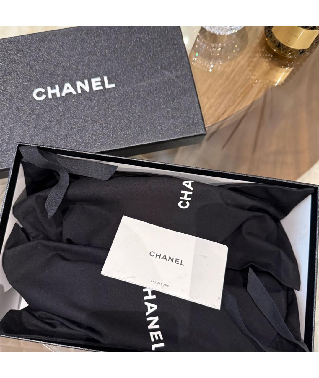 CHANEL Черные кожаные балетки, фото 7