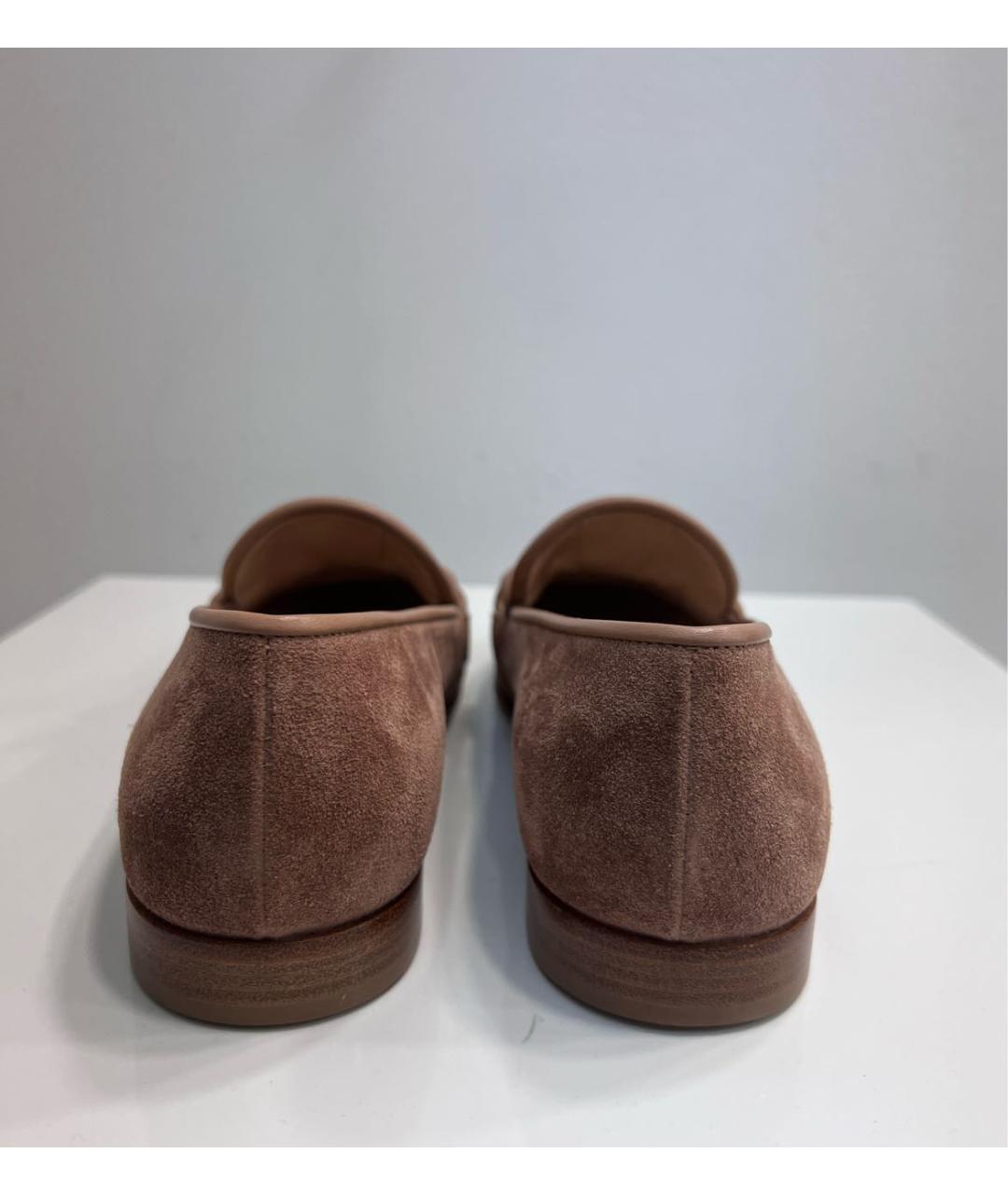 GIANVITO ROSSI Коричневые замшевые лоферы, фото 3
