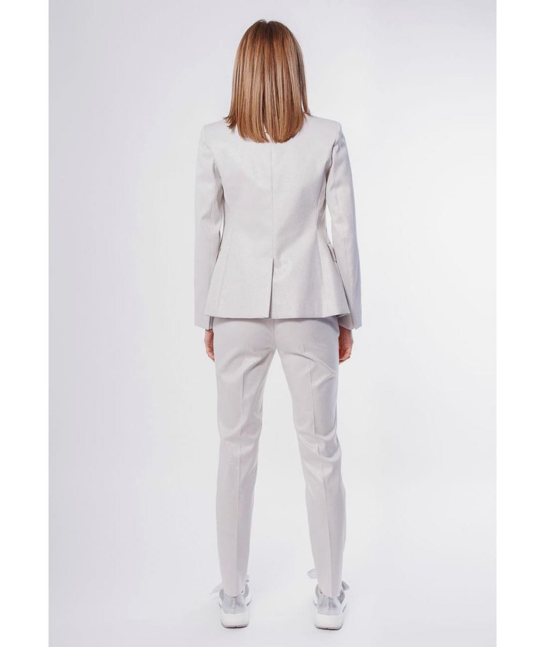 MAX MARA Серый хлопковый костюм с брюками, фото 8