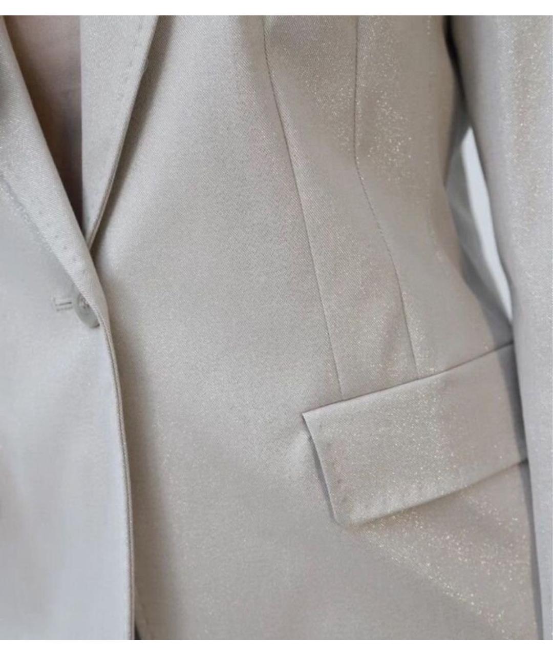 MAX MARA Серый хлопковый костюм с брюками, фото 4