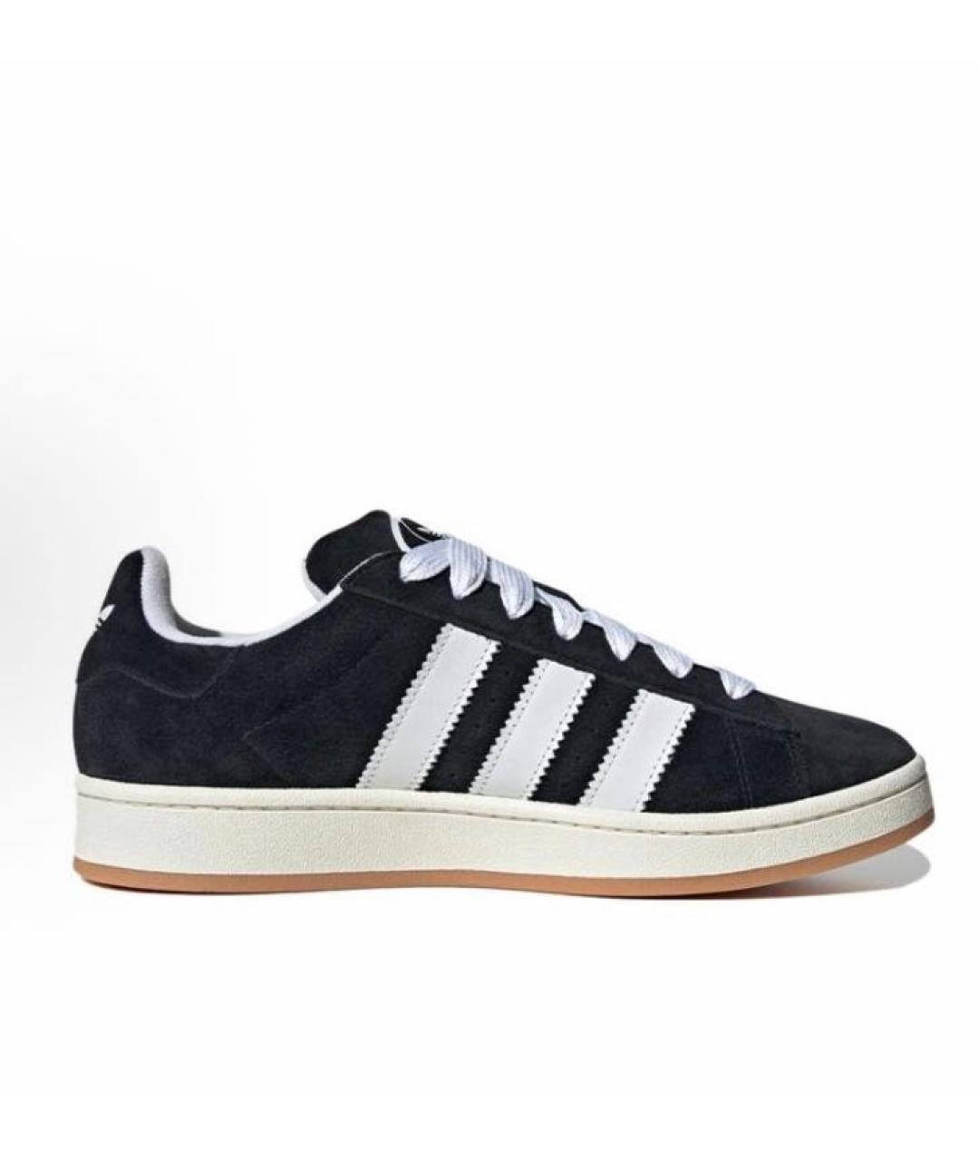 ADIDAS Черные замшевые низкие кроссовки / кеды, фото 9
