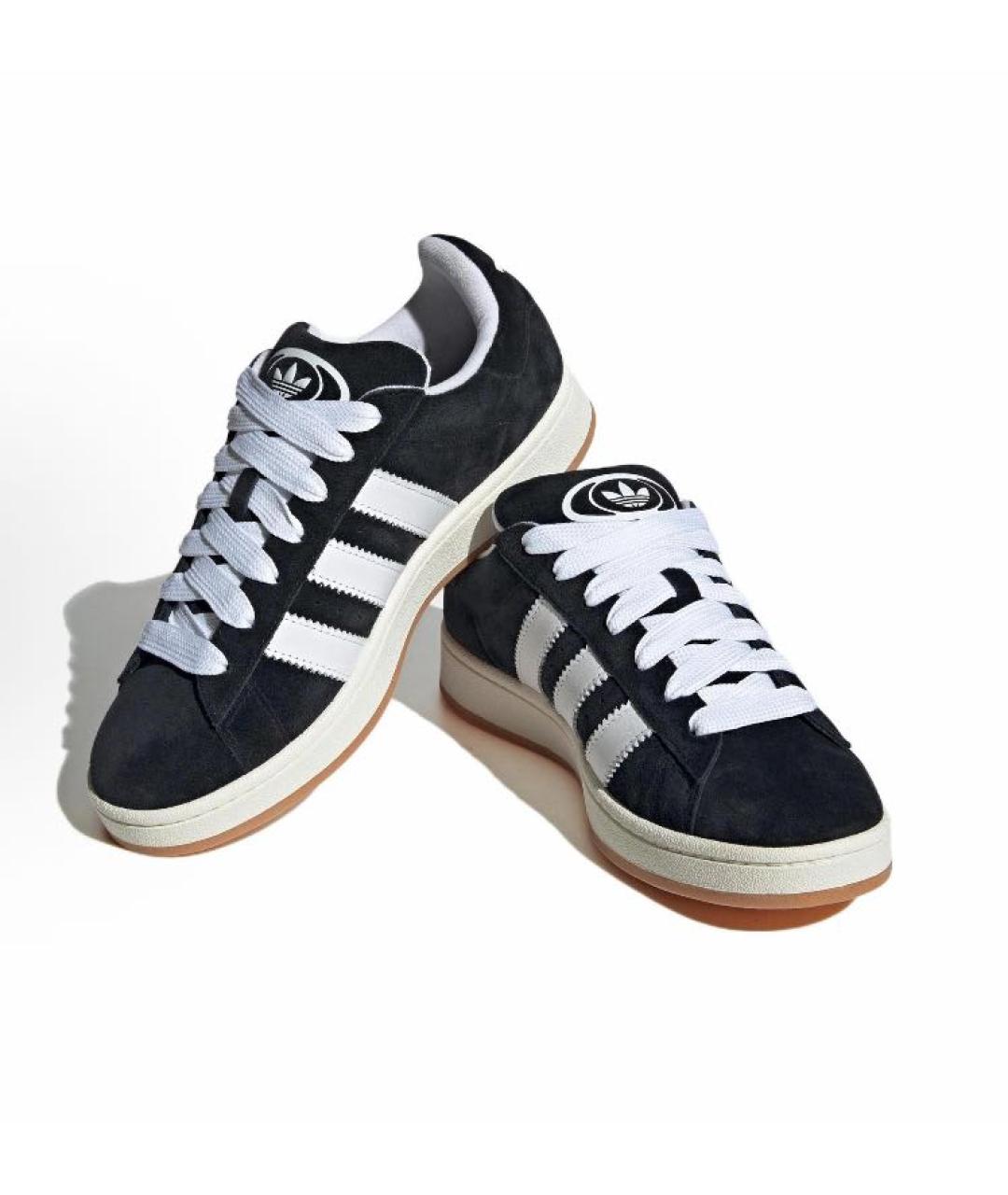 ADIDAS Черные замшевые низкие кроссовки / кеды, фото 2