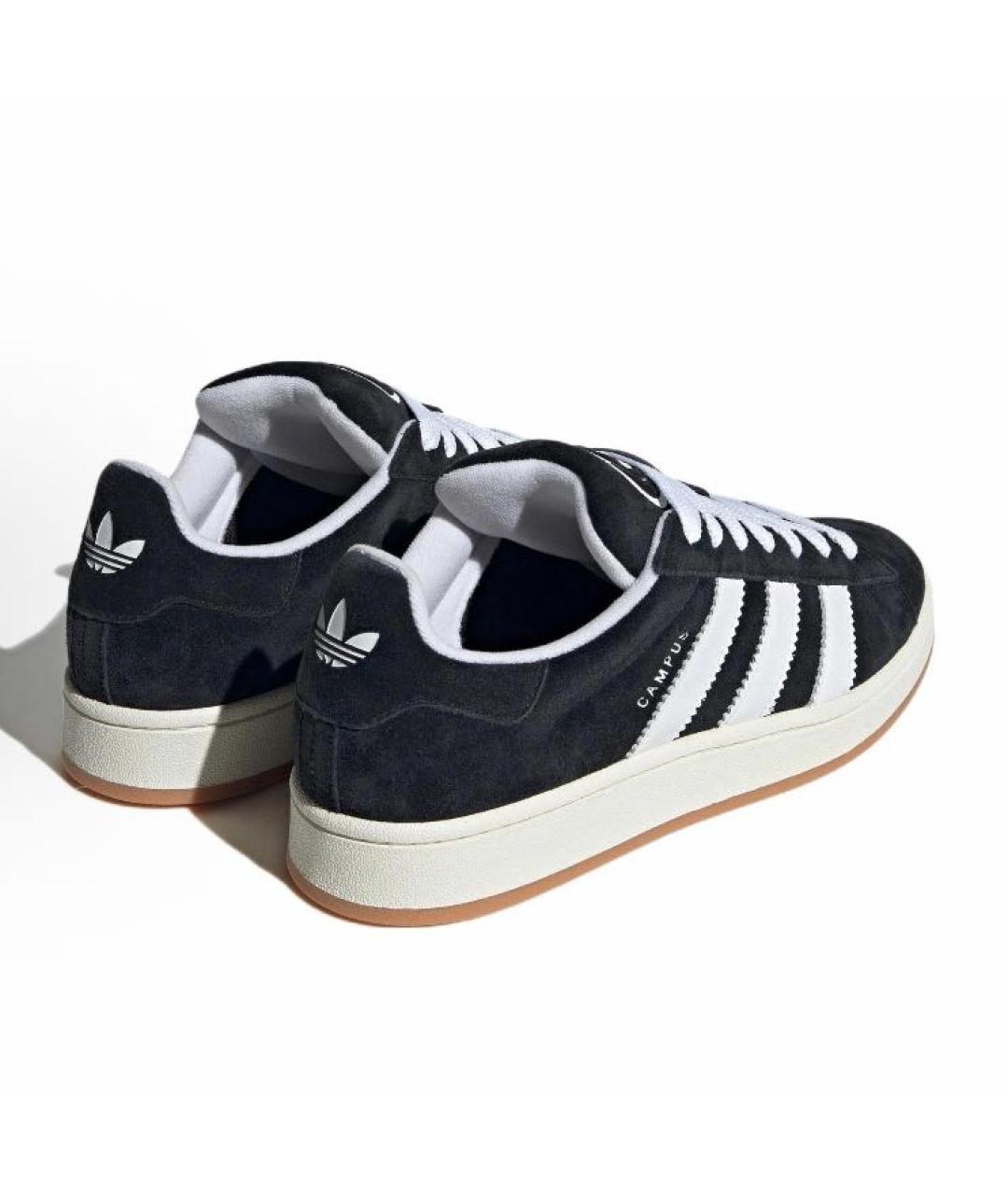 ADIDAS Черные замшевые низкие кроссовки / кеды, фото 4