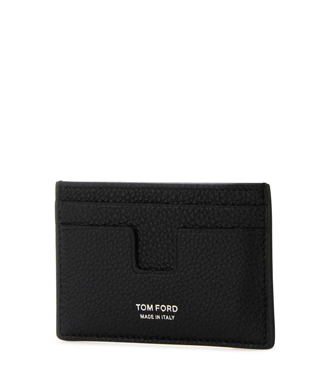 TOM FORD Черный кожаный кошелек, фото 2