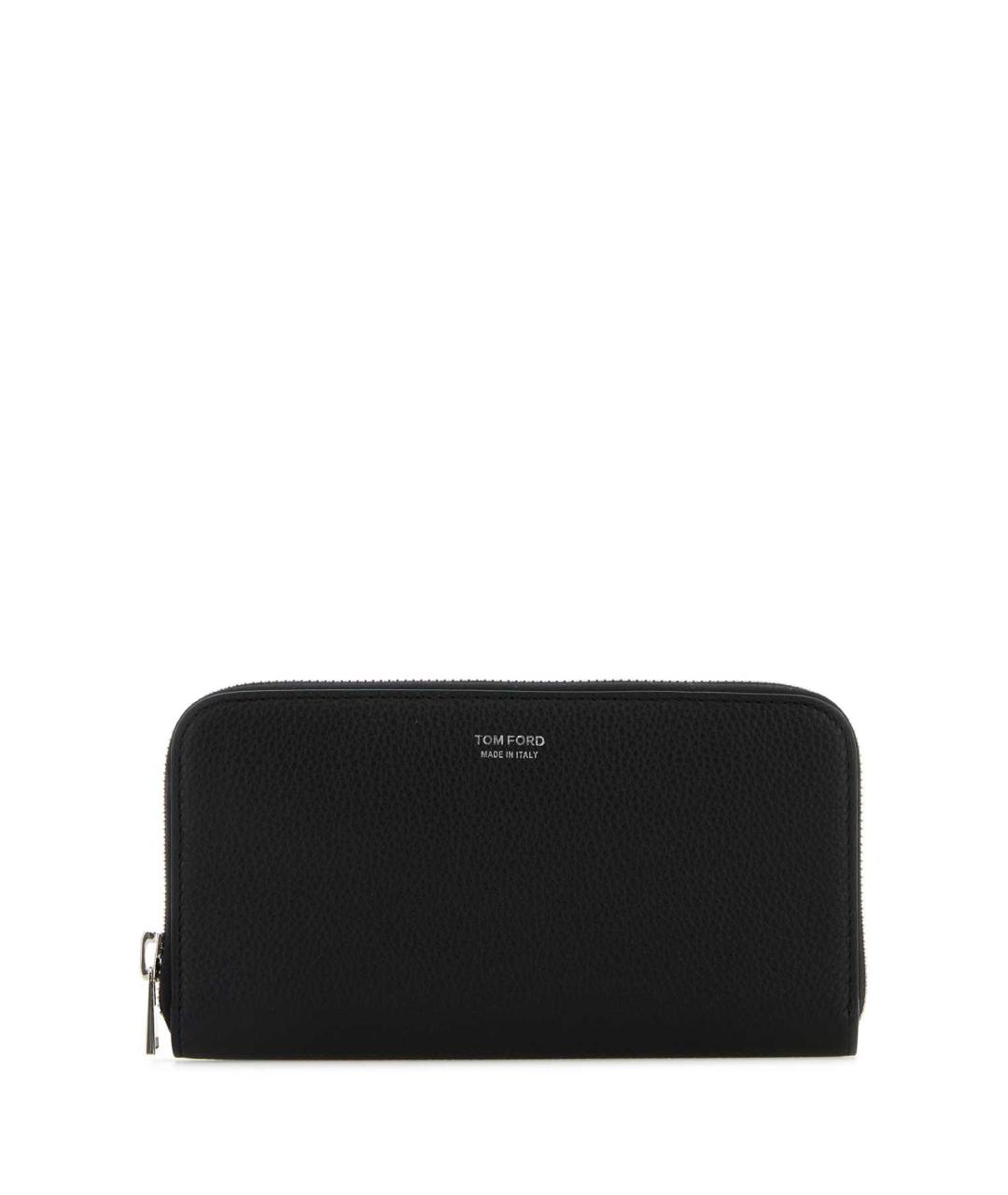 TOM FORD Черный кожаный кошелек, фото 1