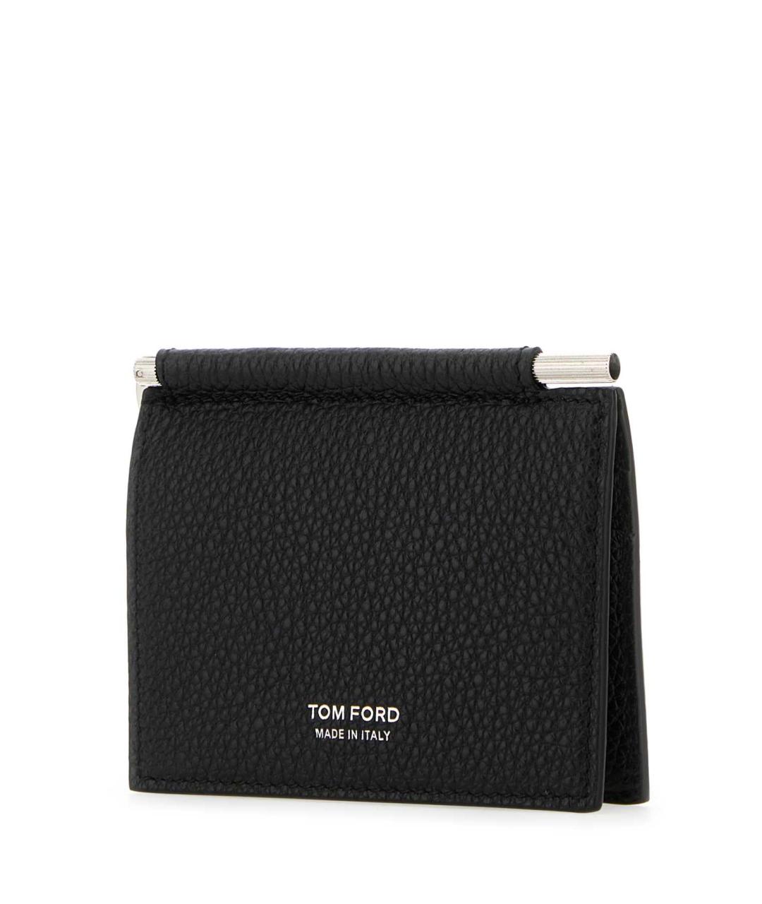 TOM FORD Черный кожаный кошелек, фото 2