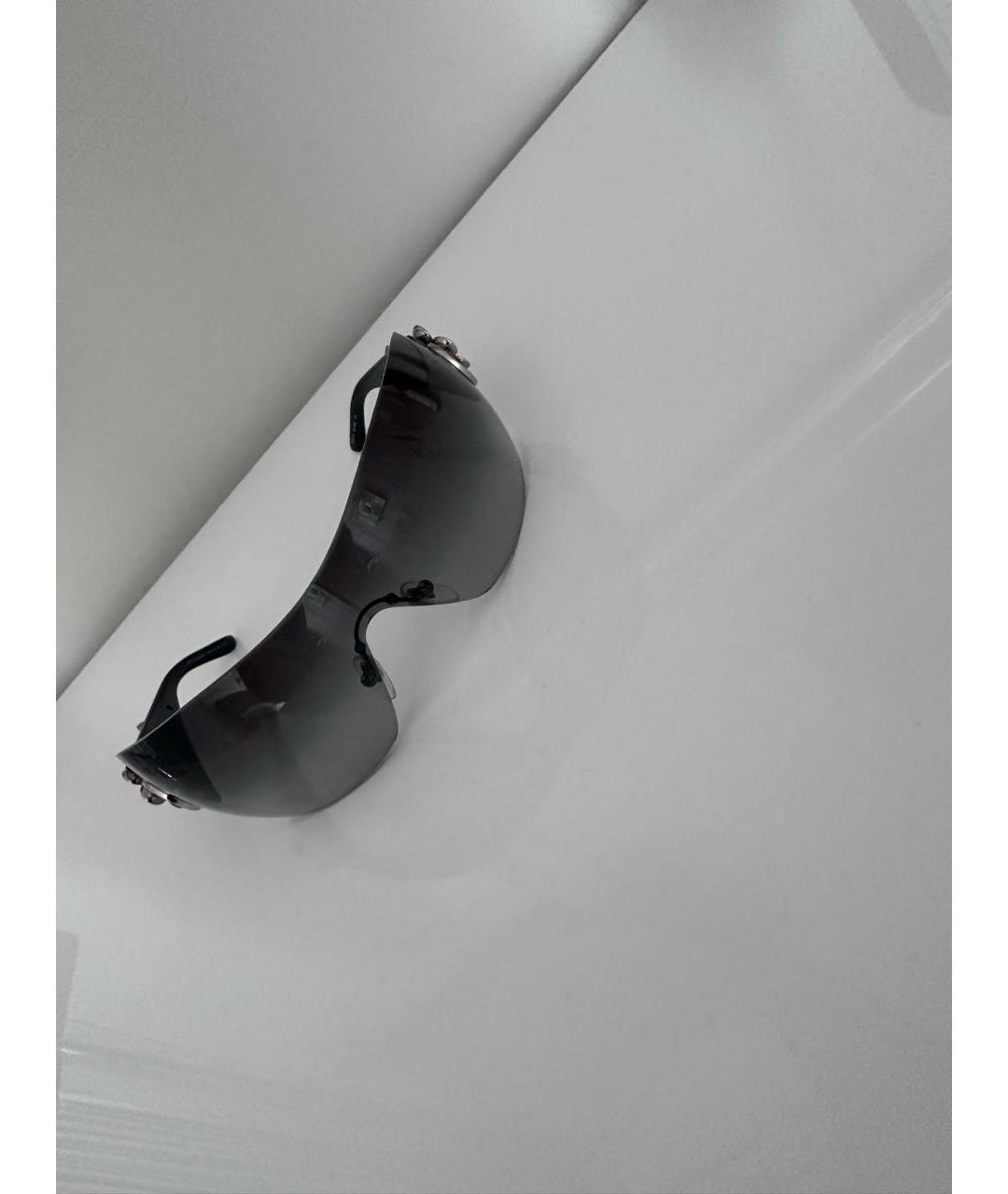 BVLGARI Черные пластиковые солнцезащитные очки, фото 4
