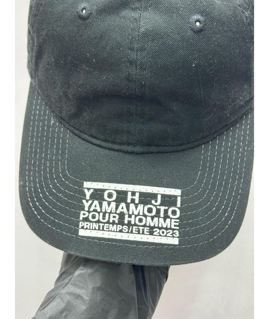 YOHJI YAMAMOTO Черная хлопковая кепка/бейсболка, фото 3
