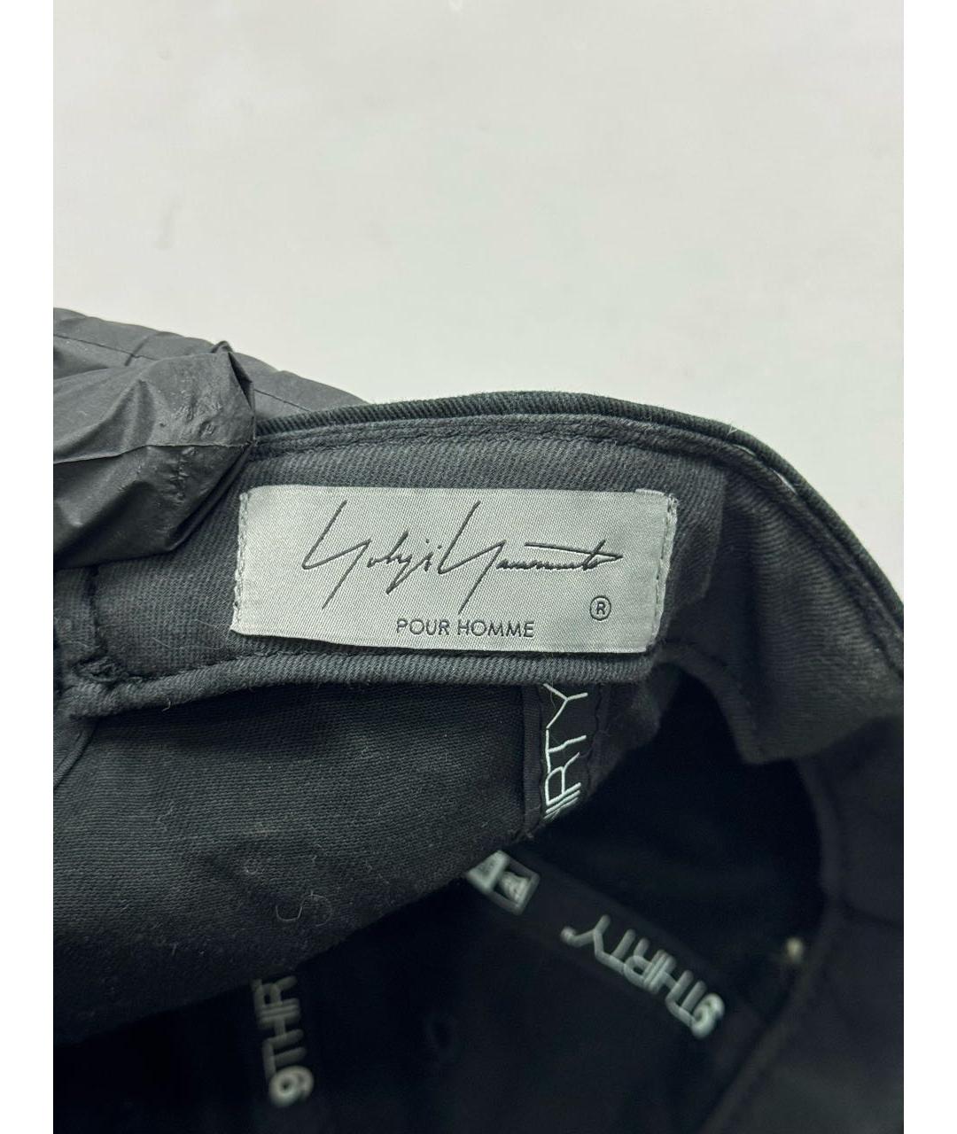 YOHJI YAMAMOTO Черная хлопковая кепка/бейсболка, фото 8