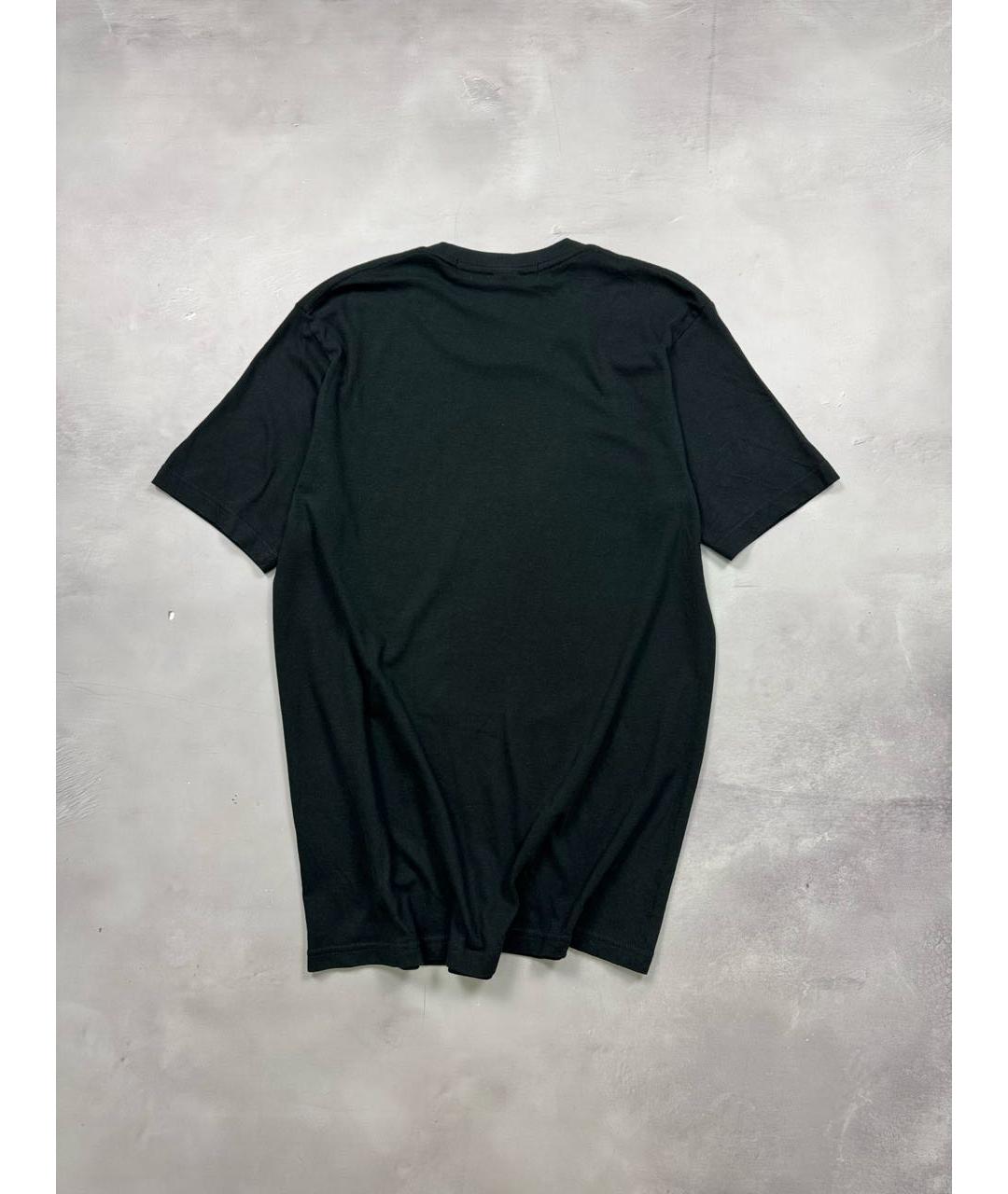 YOHJI YAMAMOTO Черная хлопковая футболка, фото 3