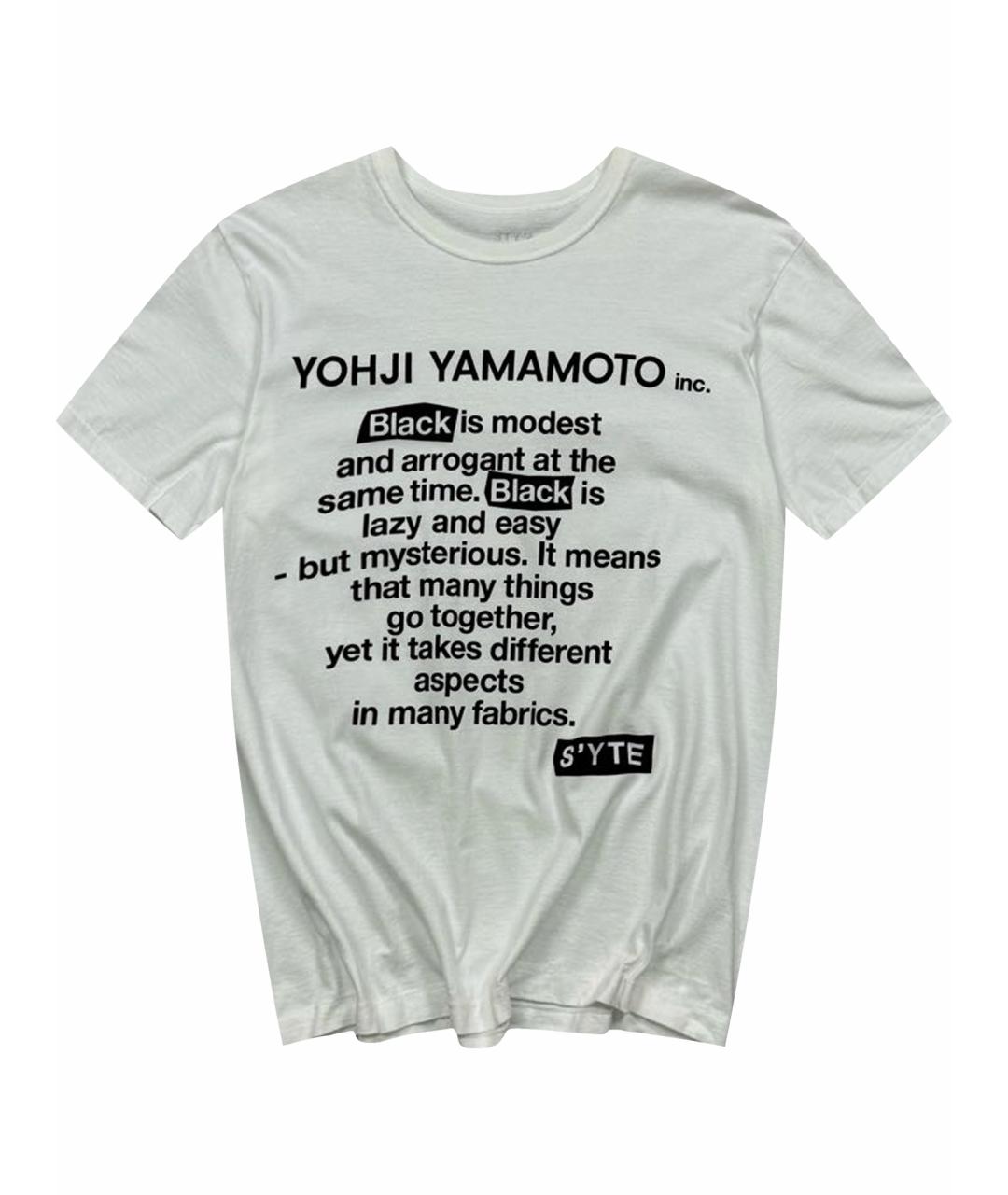 YOHJI YAMAMOTO Белая хлопковая футболка, фото 1