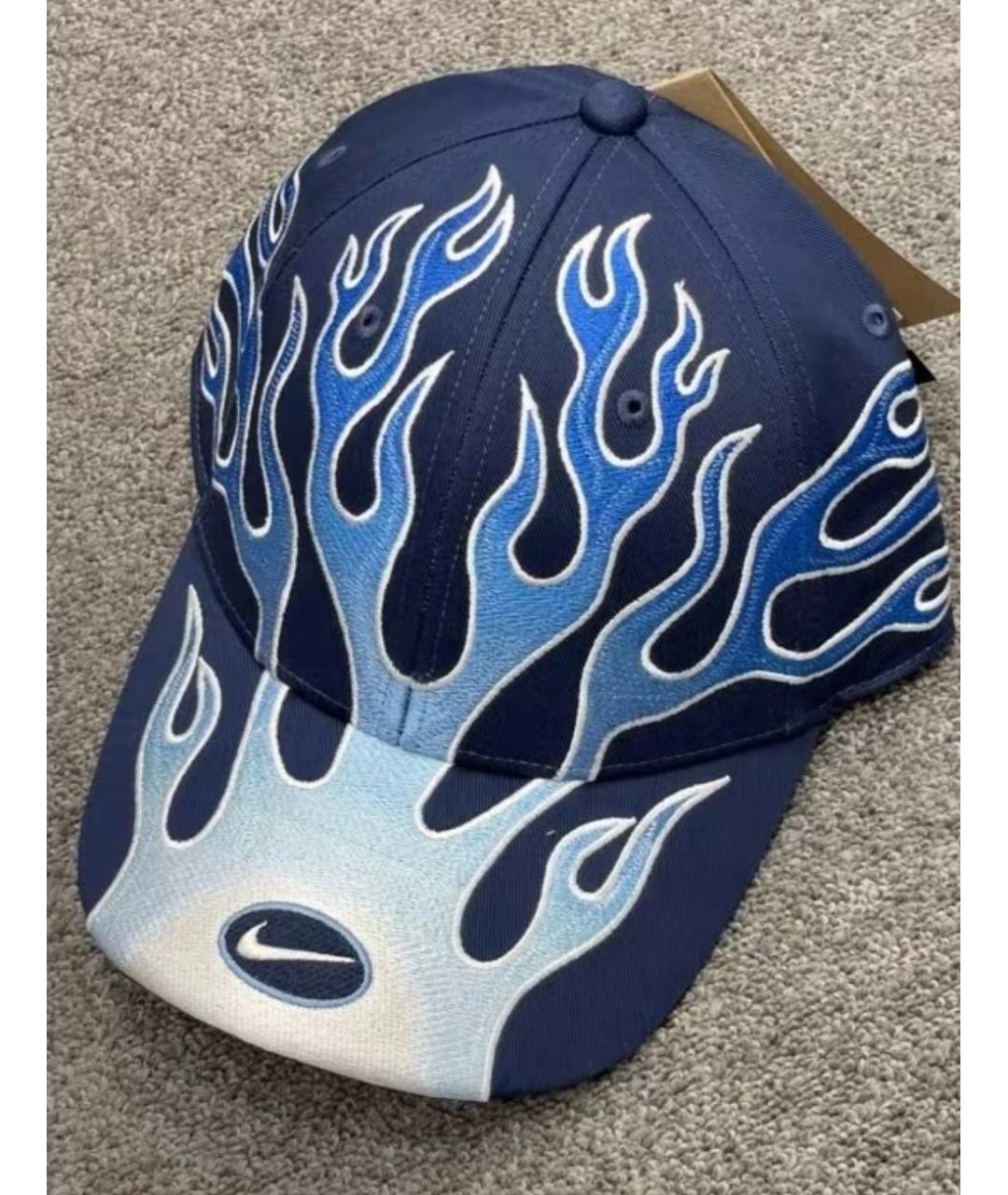 NIKE Синяя хлопковая кепка/бейсболка, фото 4