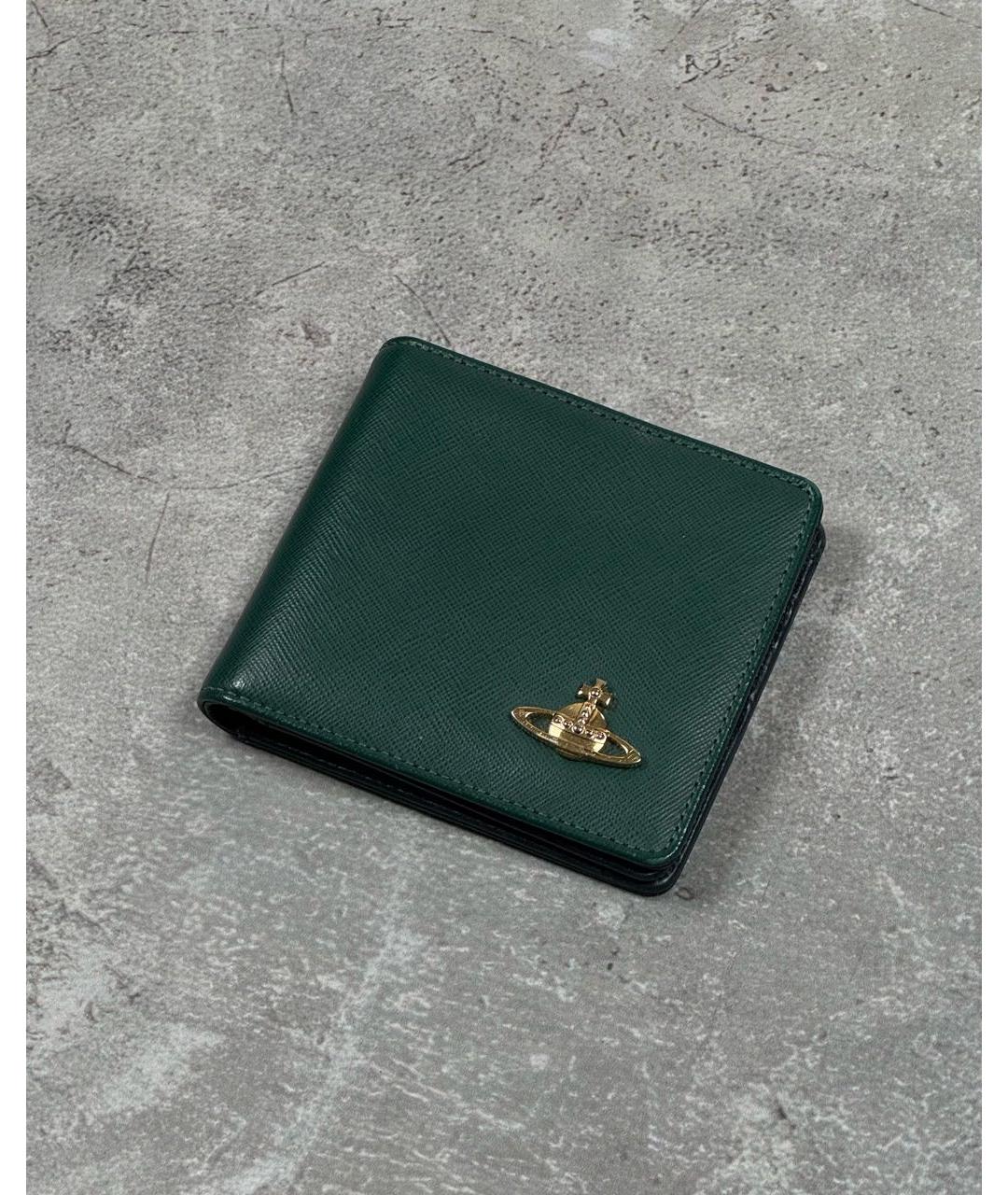 VIVIENNE WESTWOOD Зеленый кошелек из искусственной кожи, фото 2