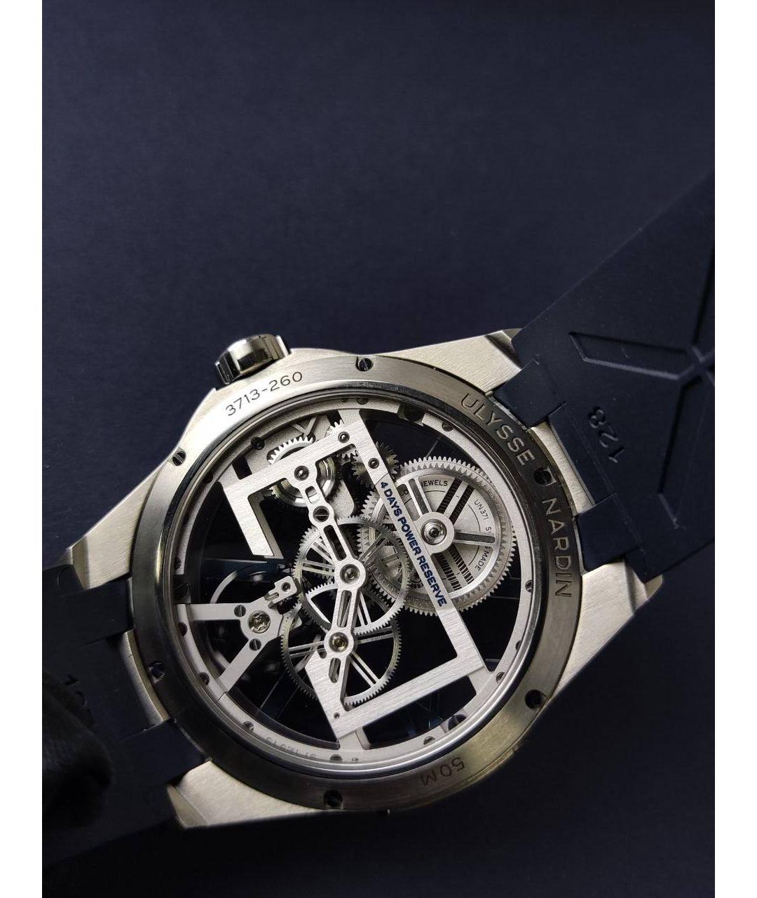 Ulysse Nardin Синие металлические часы, фото 4