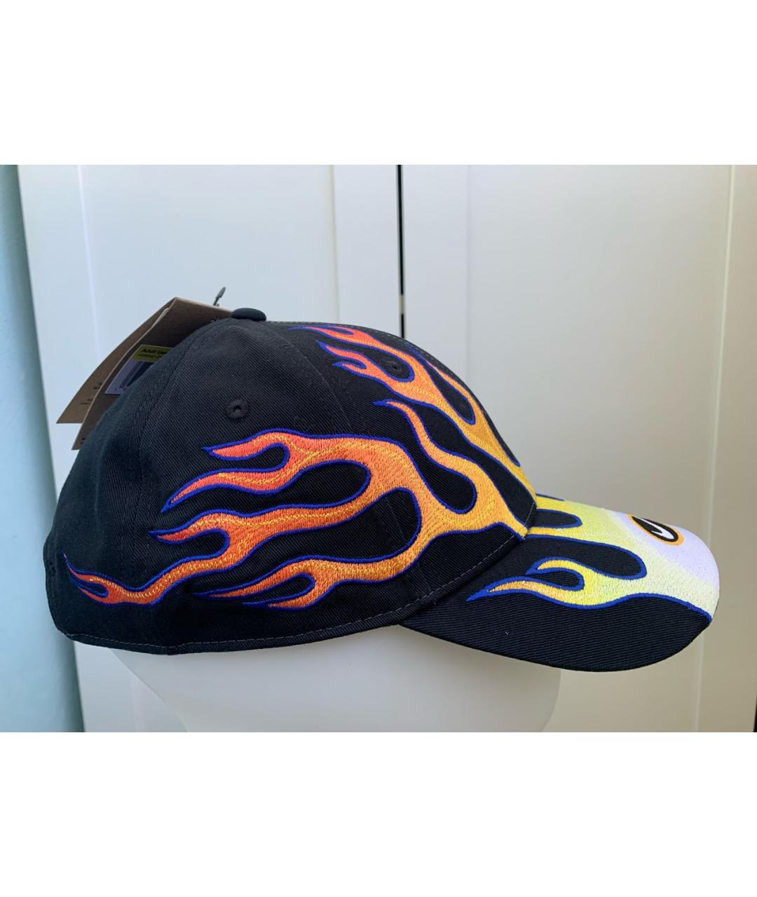 NIKE Черная хлопковая кепка/бейсболка, фото 2