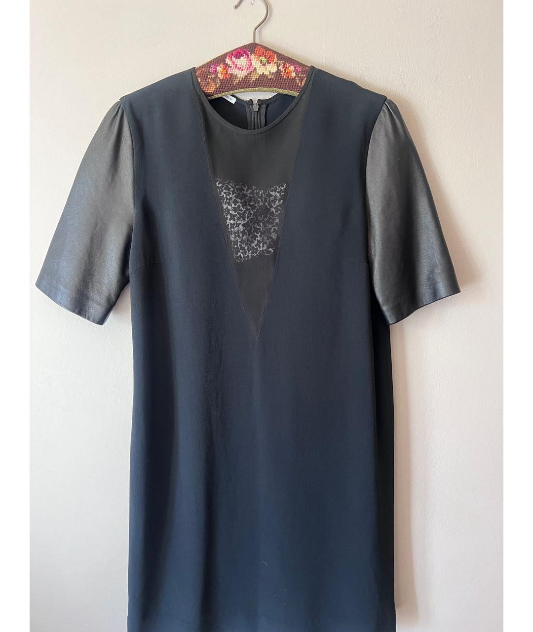 MIU MIU Черное вискозное повседневное платье, фото 3