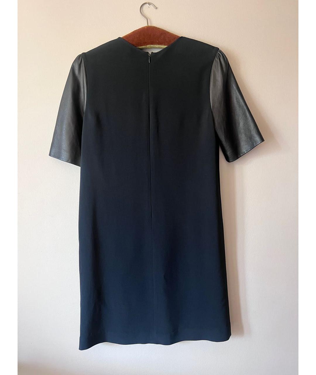 MIU MIU Черное вискозное повседневное платье, фото 2