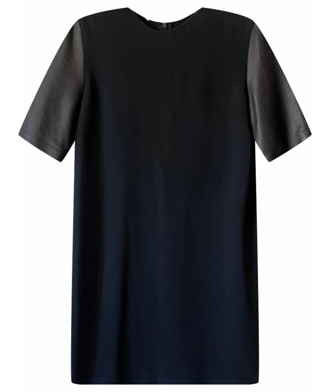 MIU MIU Черное вискозное повседневное платье, фото 1