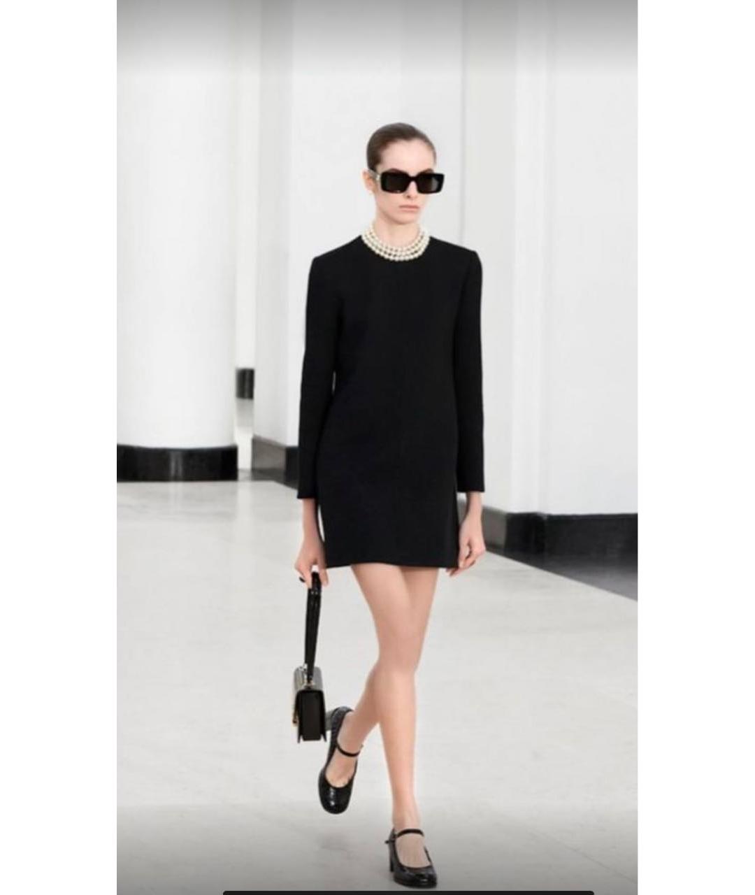 MIU MIU Черное вискозное повседневное платье, фото 8