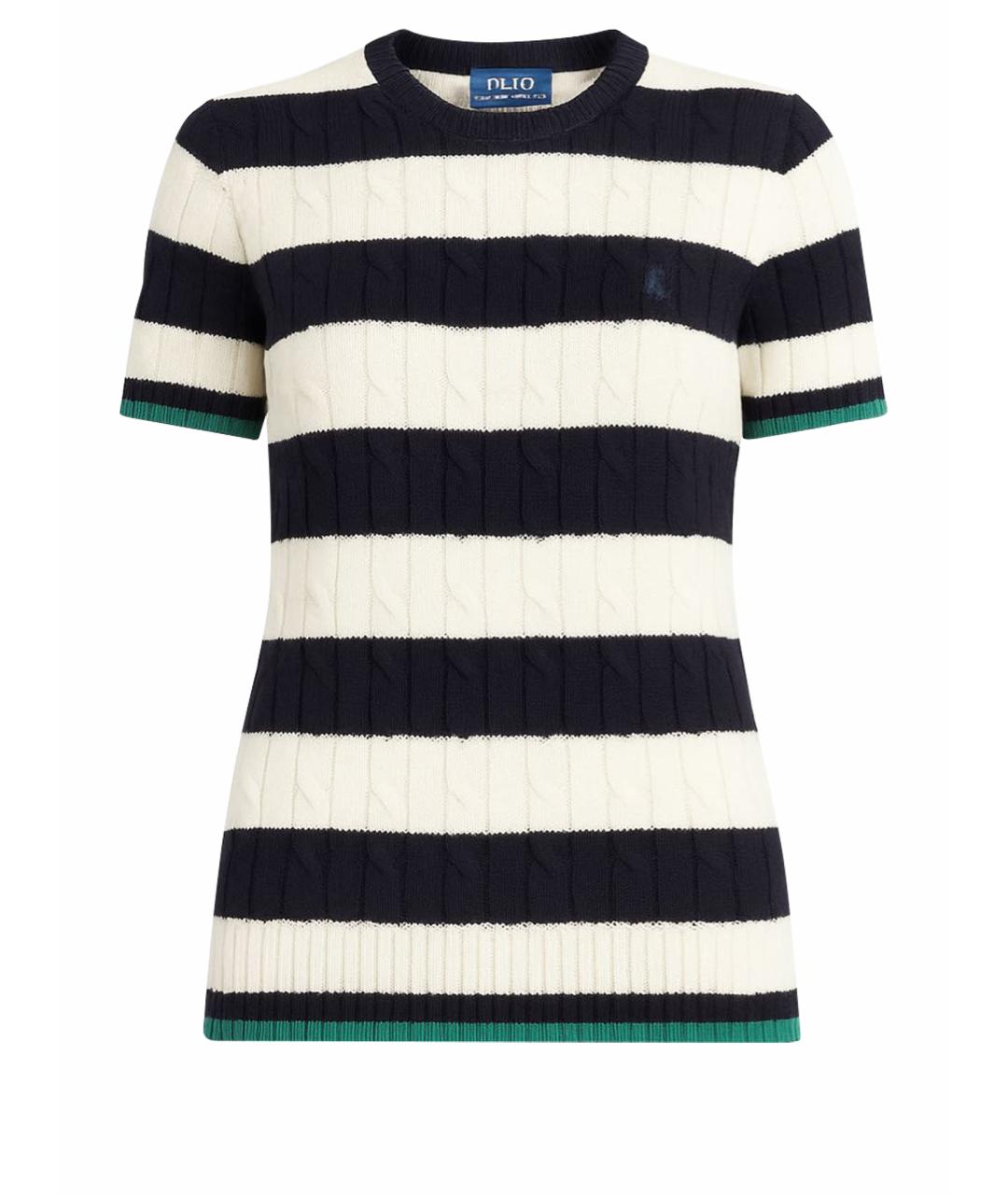POLO RALPH LAUREN Темно-синяя хлопковая футболка, фото 1