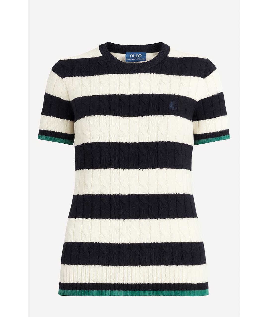 POLO RALPH LAUREN Темно-синяя хлопковая футболка, фото 7