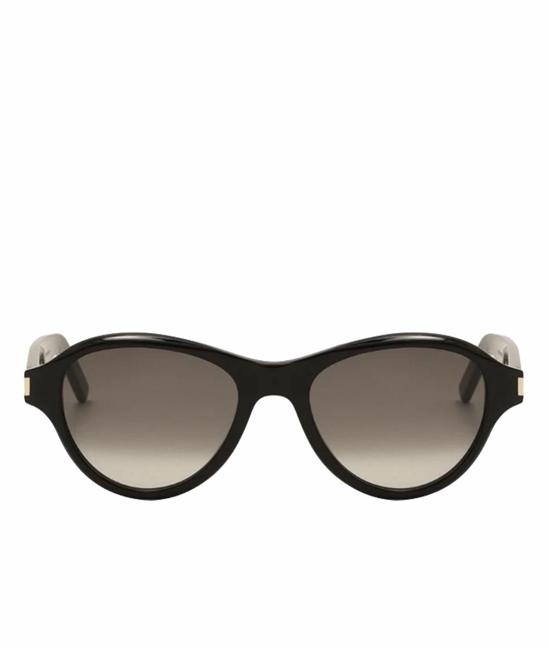 SAINT LAURENT Черные пластиковые солнцезащитные очки, фото 1