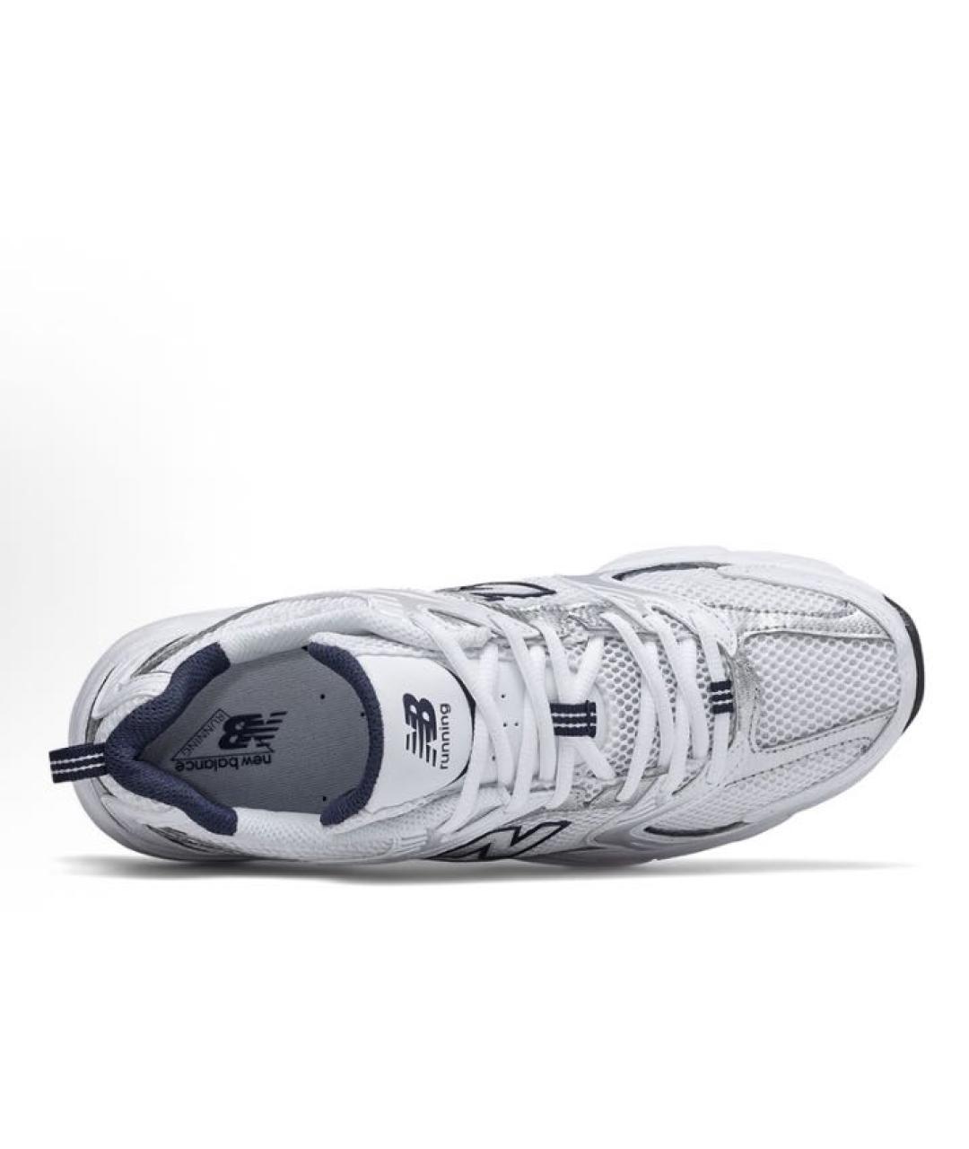 NEW BALANCE Белые синтетические низкие кроссовки / кеды, фото 3