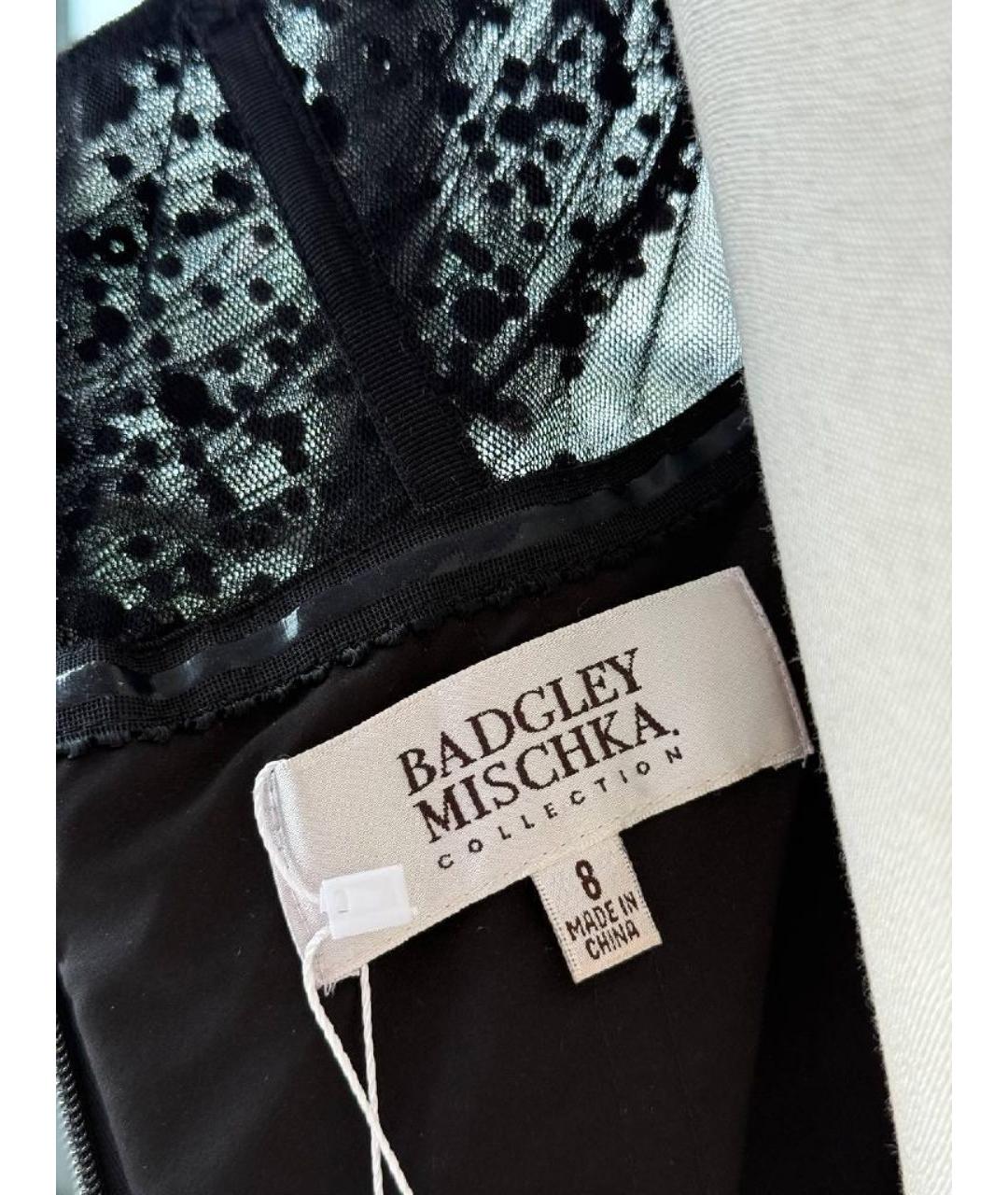 BADGLEY MISCHKA Черное повседневное платье, фото 3