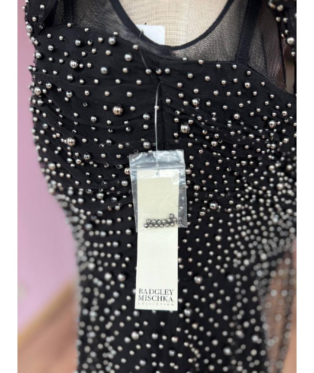 BADGLEY MISCHKA Черное повседневное платье, фото 4