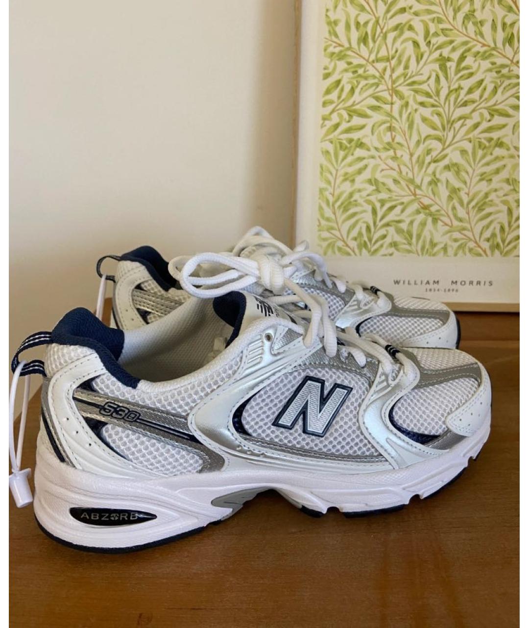NEW BALANCE Белые синтетические кроссовки, фото 6