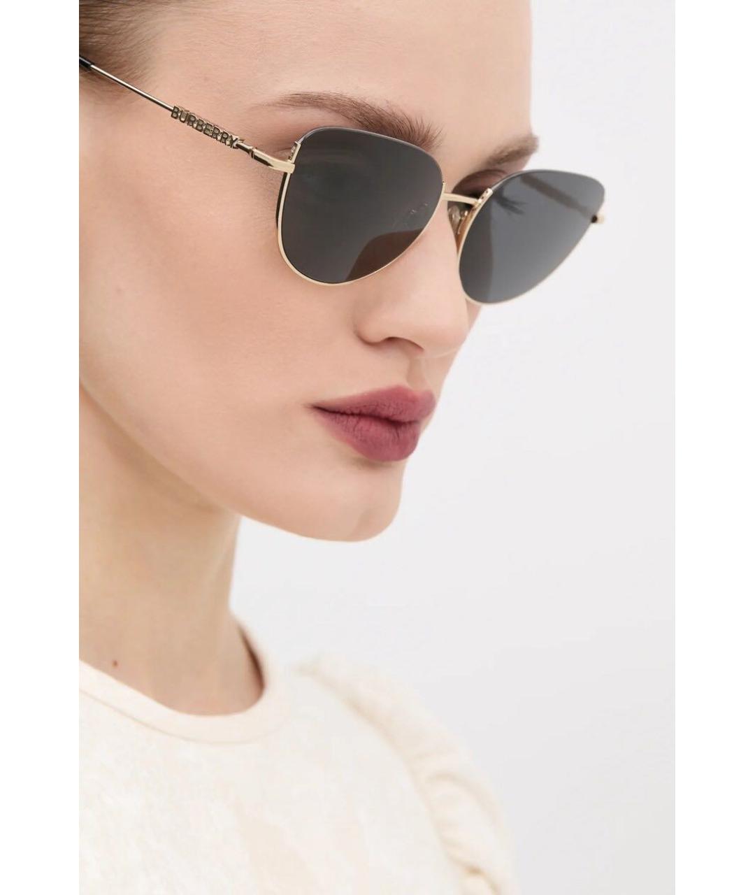 BURBERRY Металлические солнцезащитные очки, фото 2