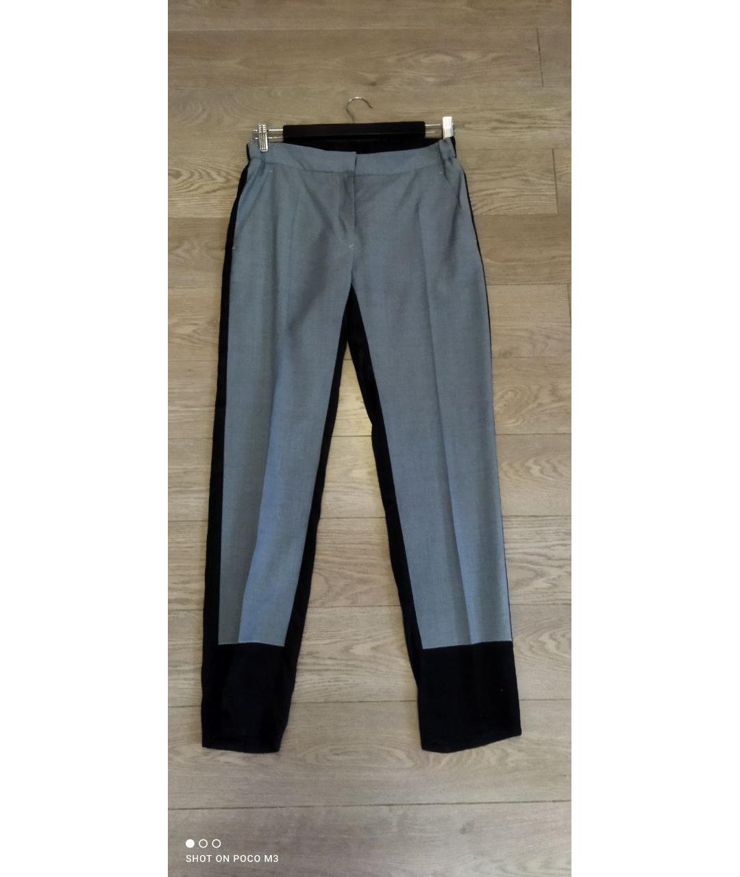 MM6 MAISON MARGIELA Серые шерстяные брюки узкие, фото 7