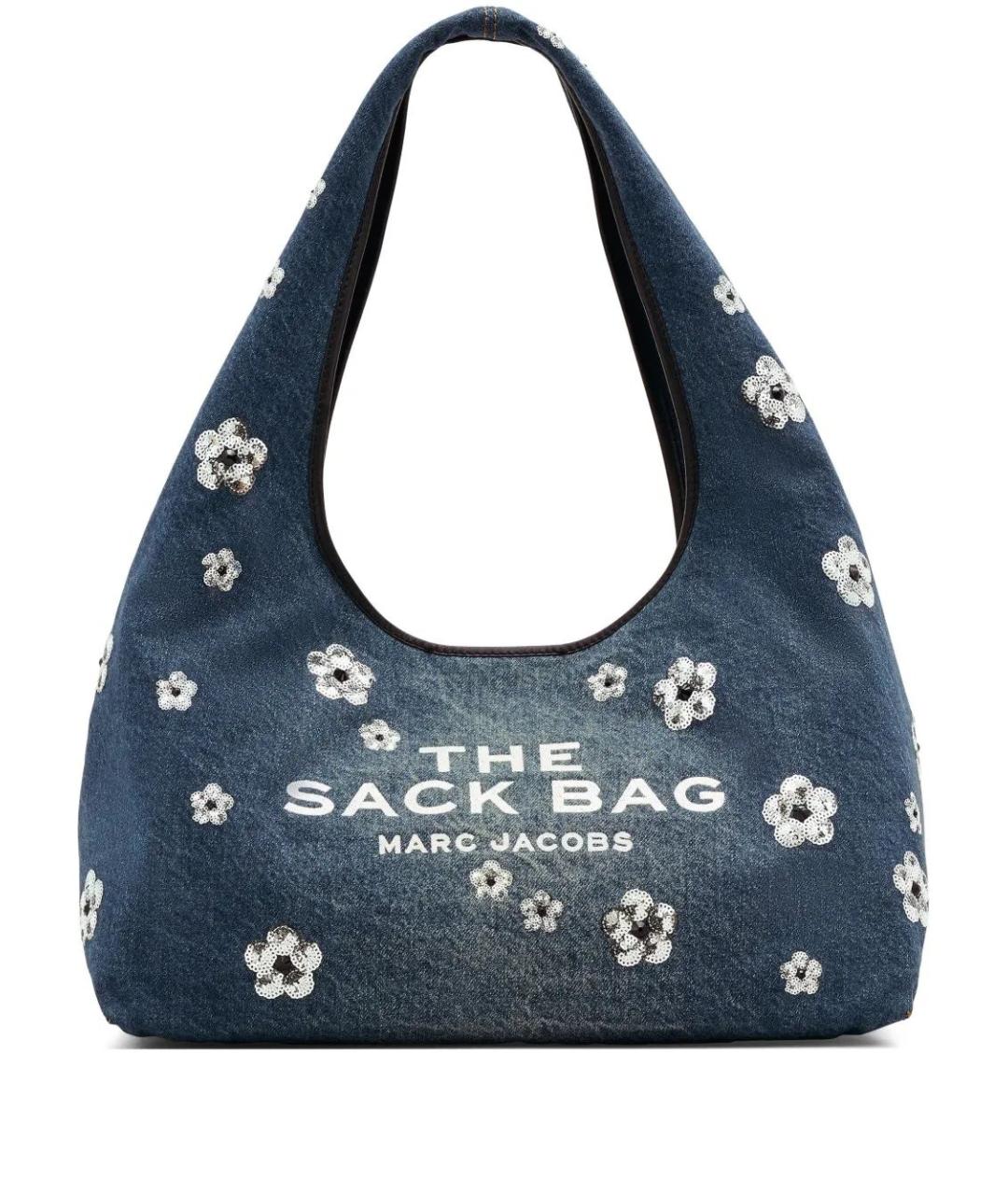 MARC JACOBS Темно-синяя хлопковая сумка через плечо, фото 1