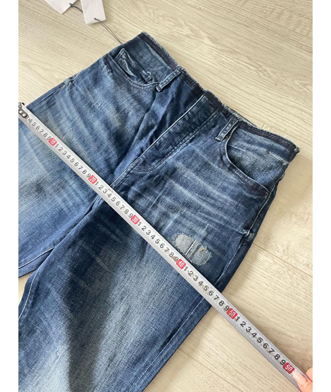 ARMANI EXCHANGE Синие хлопко-эластановые джинсы слим, фото 6