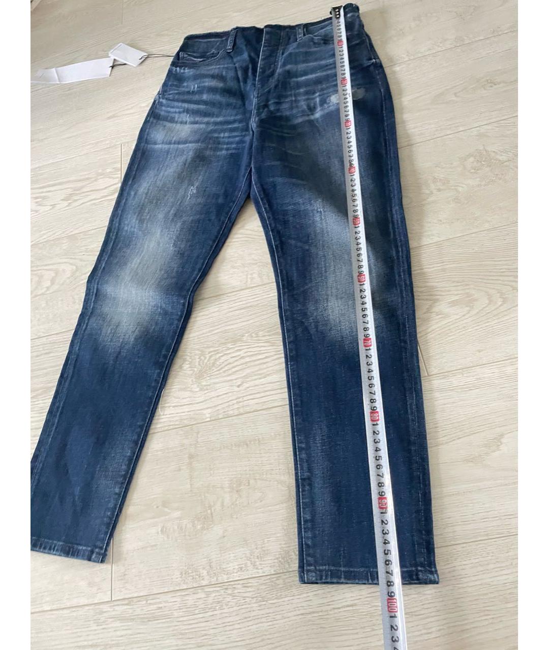 ARMANI EXCHANGE Синие хлопко-эластановые джинсы слим, фото 7