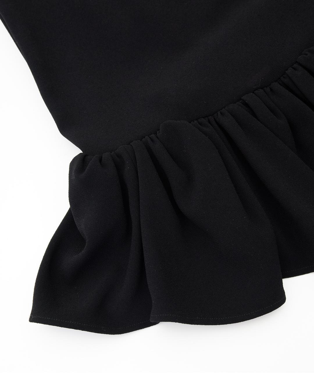 BALENCIAGA Черная ацетатная юбка мини, фото 5